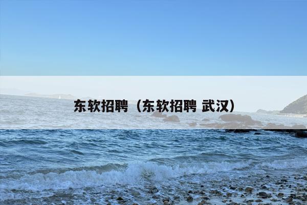 东软招聘（东软招聘 武汉）