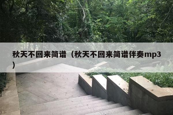 秋天不回来简谱（秋天不回来简谱伴奏mp3）