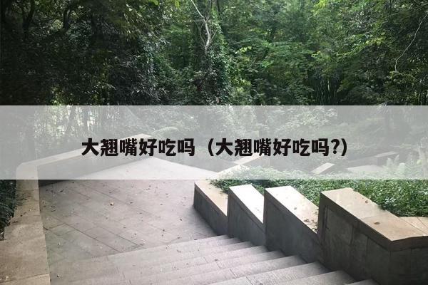 大翘嘴好吃吗（大翘嘴好吃吗?）