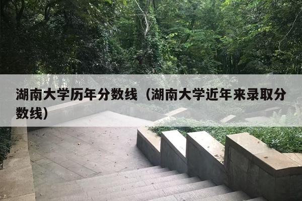 湖南大学历年分数线（湖南大学近年来录取分数线）