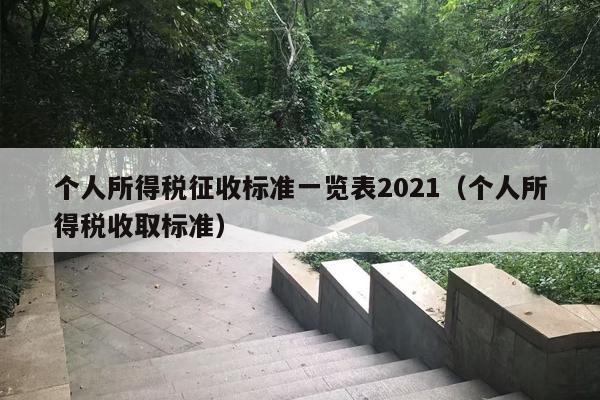个人所得税征收标准一览表2021（个人所得税收取标准）