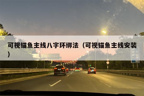 可视锚鱼主线八字环绑法（可视锚鱼主线安装）