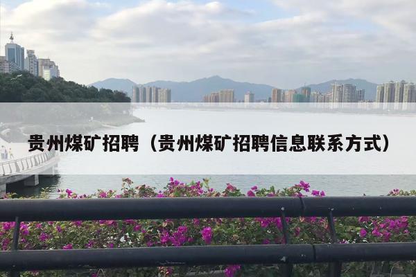 贵州煤矿招聘（贵州煤矿招聘信息联系方式）