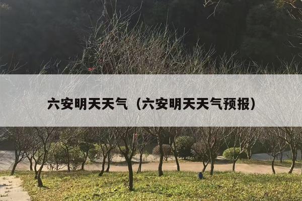 六安明天天气（六安明天天气预报）