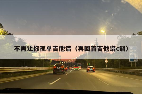 不再让你孤单吉他谱（再回首吉他谱c调）