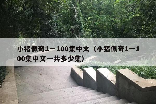 小猪佩奇1一100集中文（小猪佩奇1一100集中文一共多少集）