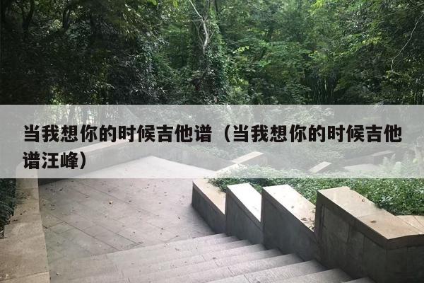 当我想你的时候吉他谱（当我想你的时候吉他谱汪峰）
