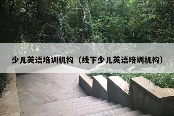少儿英语培训机构（线下少儿英语培训机构）