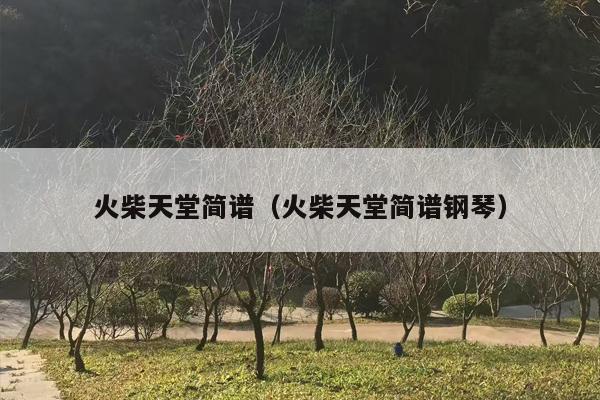 火柴天堂简谱（火柴天堂简谱钢琴）