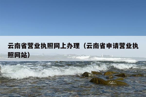 云南省营业执照网上办理（云南省申请营业执照网站）