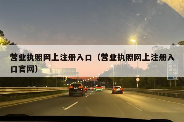 营业执照网上注册入口（营业执照网上注册入口官网）