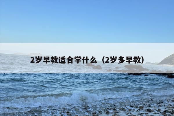 2岁早教适合学什么（2岁多早教）