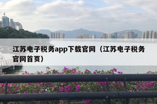 江苏电子税务app下载官网（江苏电子税务官网首页）