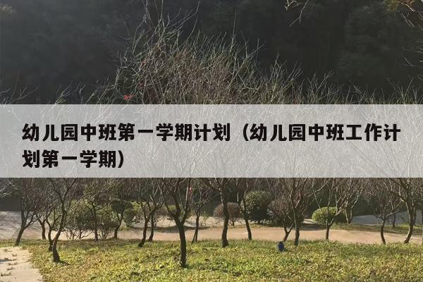 幼儿园中班第一学期计划（幼儿园中班工作计划第一学期）