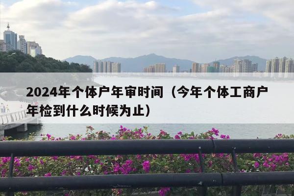 2024年个体户年审时间（今年个体工商户年检到什么时候为止）