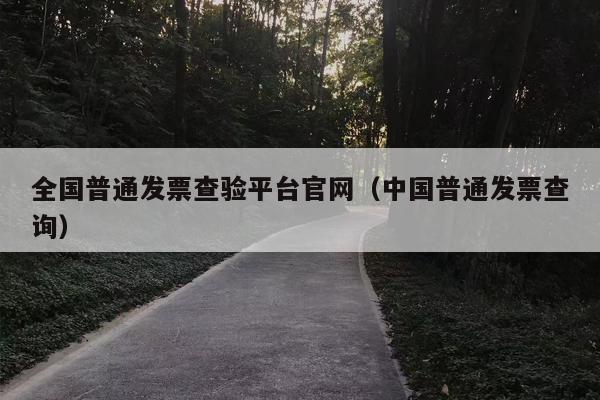 全国普通发票查验平台官网（中国普通发票查询）