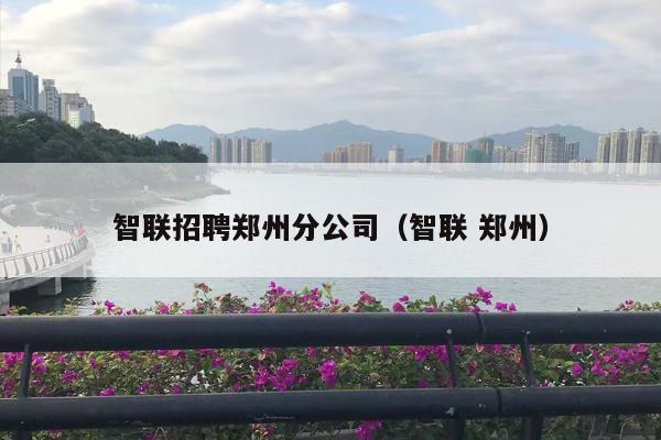 智联招聘郑州分公司（智联 郑州）