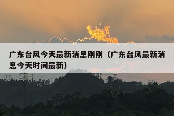 广东台风今天最新消息刚刚（广东台风最新消息今天时间最新）