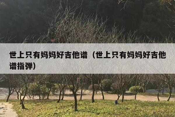 世上只有妈妈好吉他谱（世上只有妈妈好吉他谱指弹）