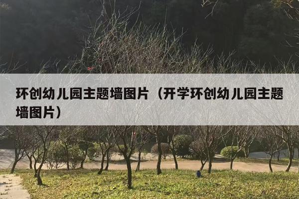 环创幼儿园主题墙图片（开学环创幼儿园主题墙图片）
