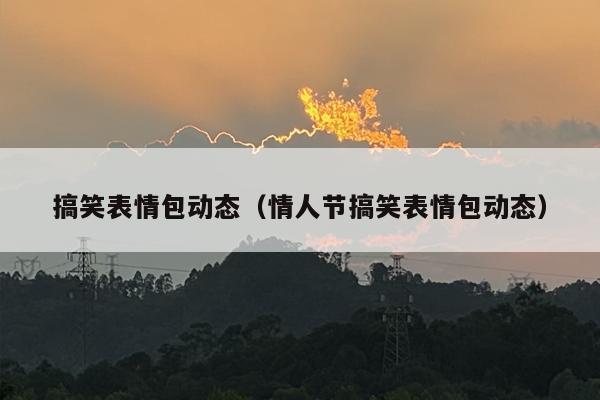 搞笑表情包动态（情人节搞笑表情包动态）