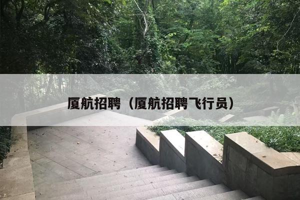 厦航招聘（厦航招聘飞行员）