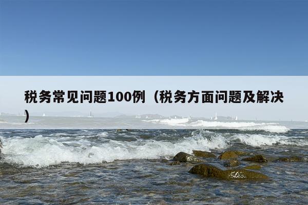 税务常见问题100例（税务方面问题及解决）
