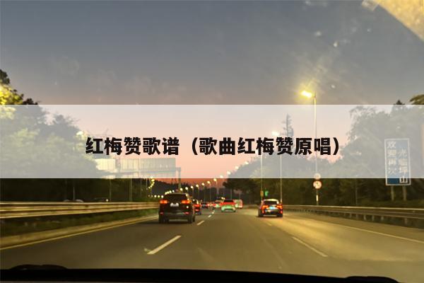 红梅赞歌谱（歌曲红梅赞原唱）