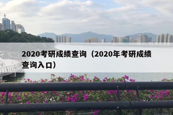 2020考研成绩查询（2020年考研成绩查询入口）