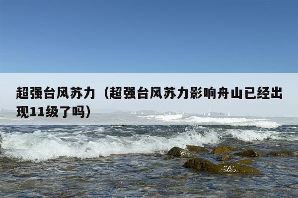 超强台风苏力（超强台风苏力影响舟山已经出现11级了吗）