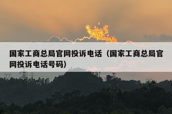 国家工商总局官网投诉电话（国家工商总局官网投诉电话号码）