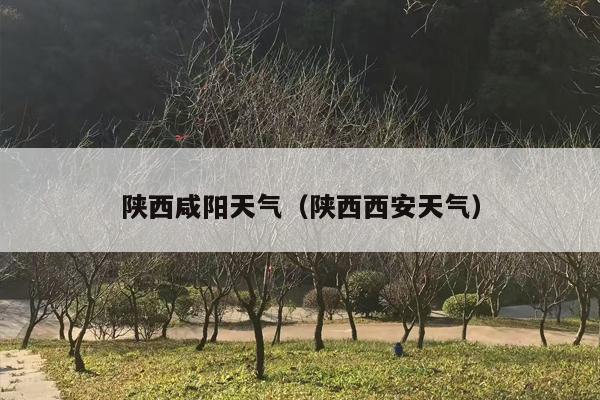 陕西咸阳天气（陕西西安天气）