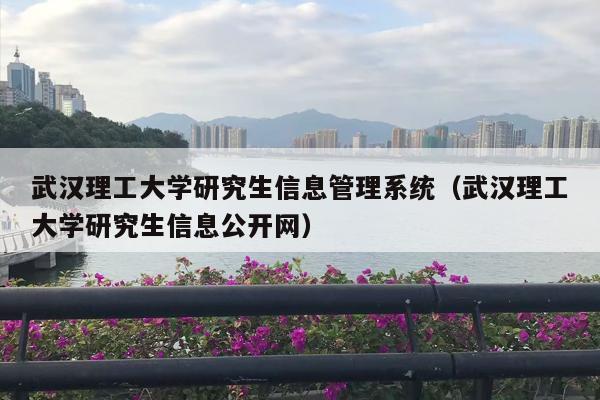 武汉理工大学研究生信息管理系统（武汉理工大学研究生信息公开网）