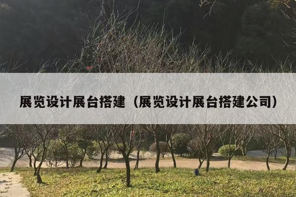 展览设计展台搭建（展览设计展台搭建公司）