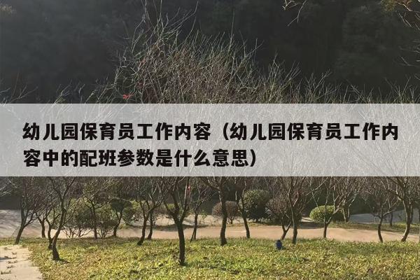 幼儿园保育员工作内容（幼儿园保育员工作内容中的配班参数是什么意思）