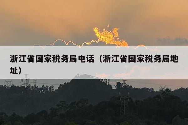 浙江省国家税务局电话（浙江省国家税务局地址）