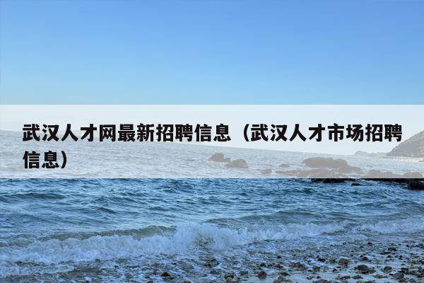 武***才网最新招聘信息（武***才市场招聘信息）